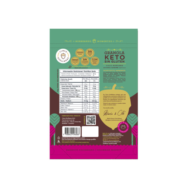 Granola KETO Coco Manzana 320g - Image 2