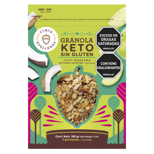 Granola KETO Coco Manzana 320g