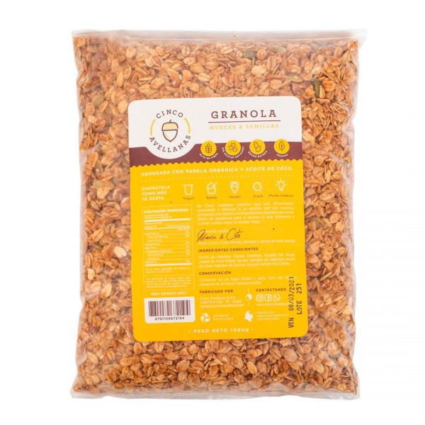 Granola Nueces y Semillas 1000gr