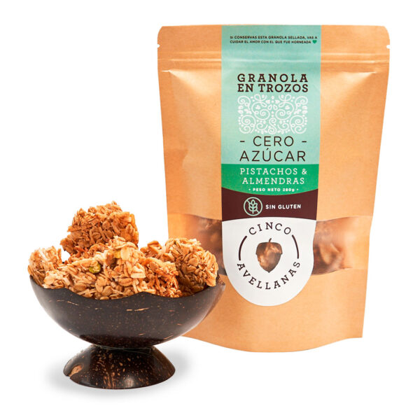 Granola Cero Azúcar Pistachos y Almendras 280 g