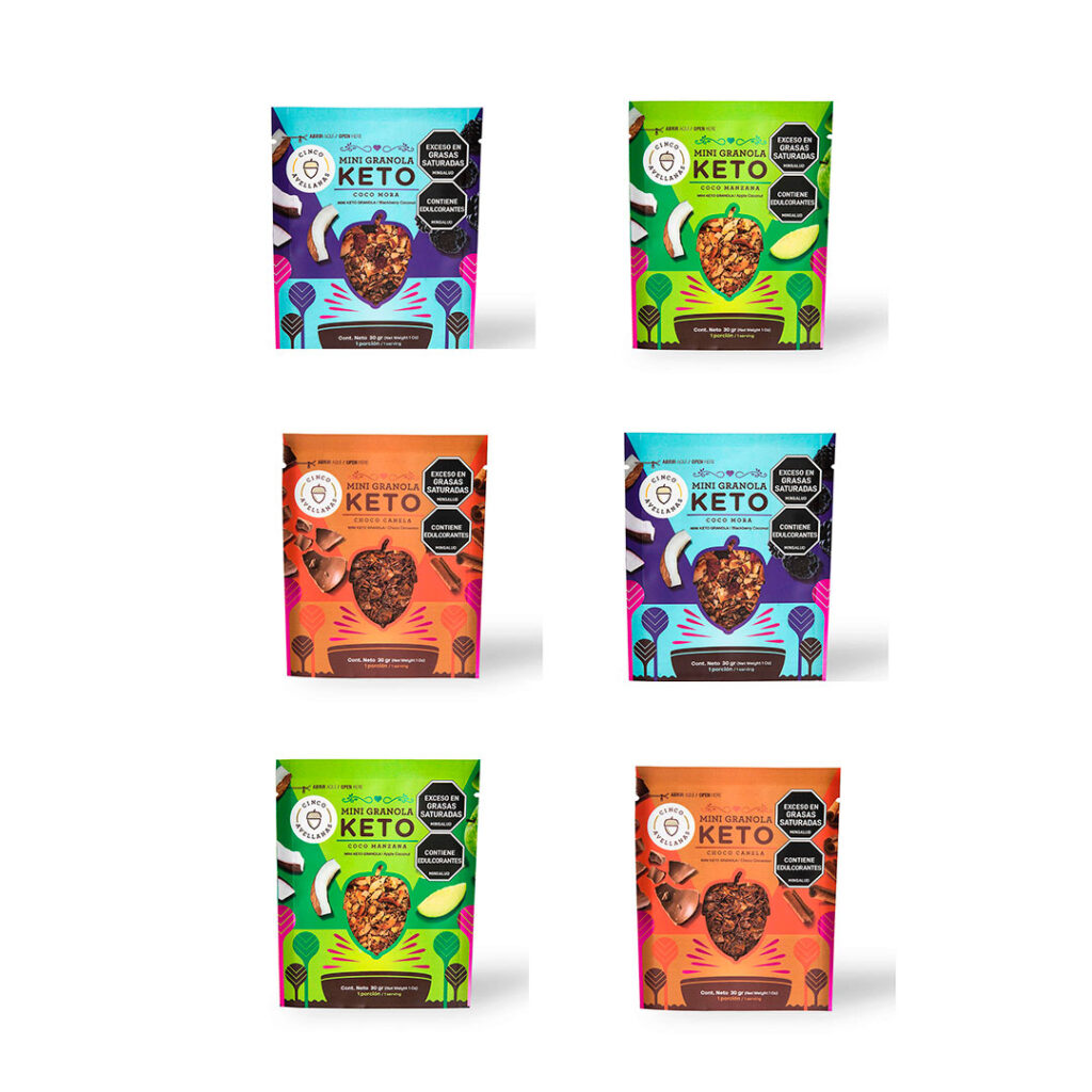 Granola KETO Six Pack Mixto Cinco Avellanas