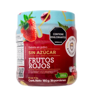 Bebida en polvo sabor Frutos Rojos Sin Azucar