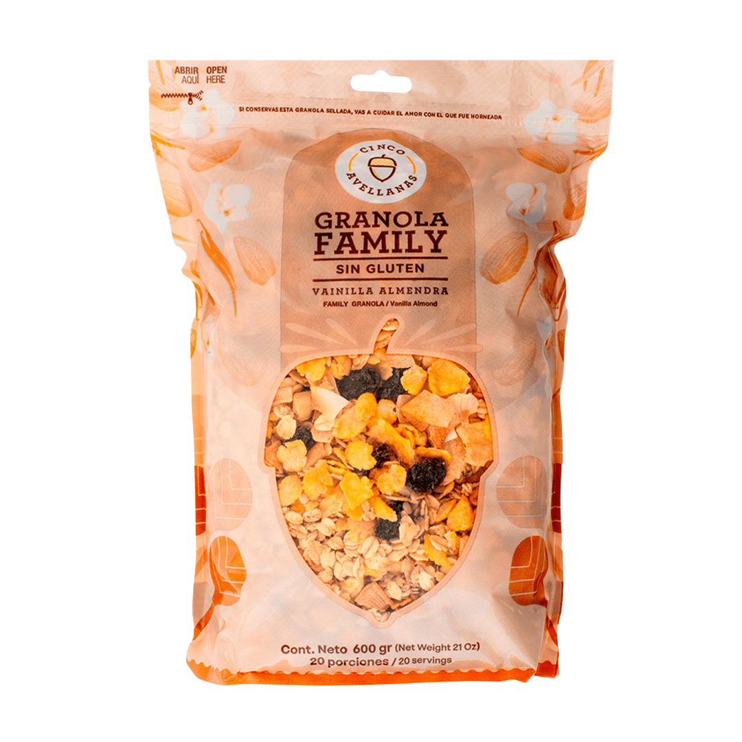 Granola Family Sin Gluten - Vainilla Almendra 600 g