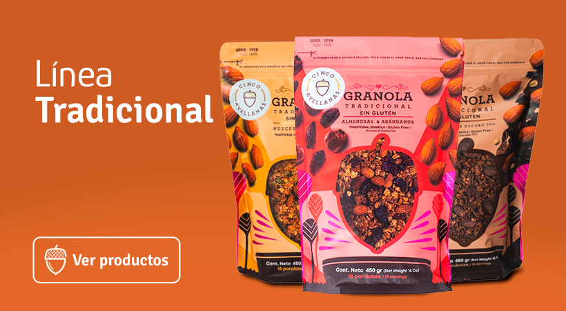 Granolas tradicionales Cincoavellanas